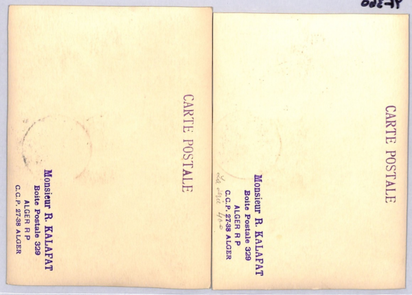 ALGERIA 1950 *FRENCH SAHARA EXPLORERS* Set{2} 1951 Stamp Day MAXI-CARD YF360 - Image 3