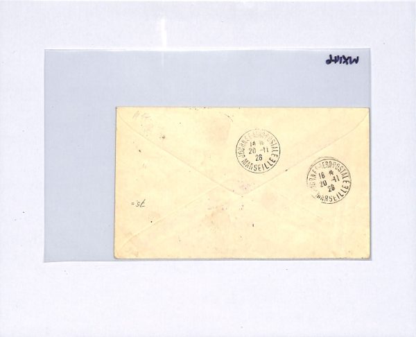 ALGERIA Air 1926 Cover AERO-CLUB PROVENCE *BIRDS* Stamps{3} France Cols WX146 - Image 4