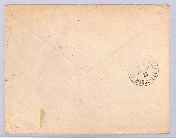 ALGERIA Air Mail 1926 Cover FIRST FLIGHT Vignette Marseille MULLER #14 WT73 - Image 3