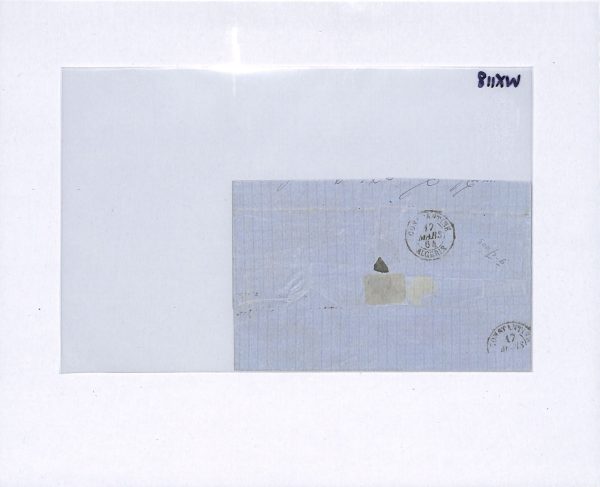 ALGERIA Cover France Cols 15c *POSTAGE DUE* Ain-Beida 1864 CDS Constantine WX118 - Image 9