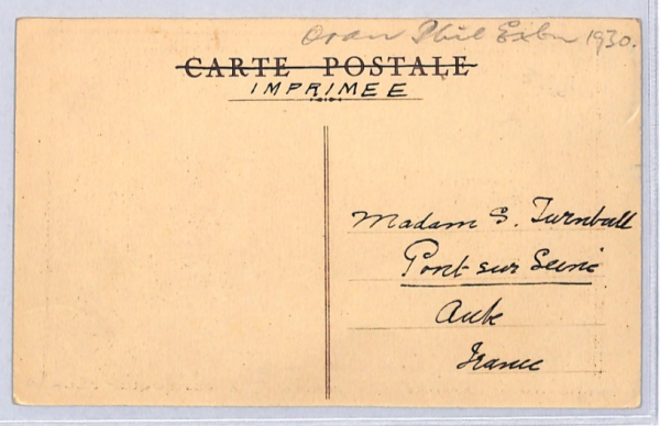 ALGERIA Postcard 1930 Africa Expo *BIPLANE* Illustrated VIEW-SIDE FRANKING YZ258 - Image 4