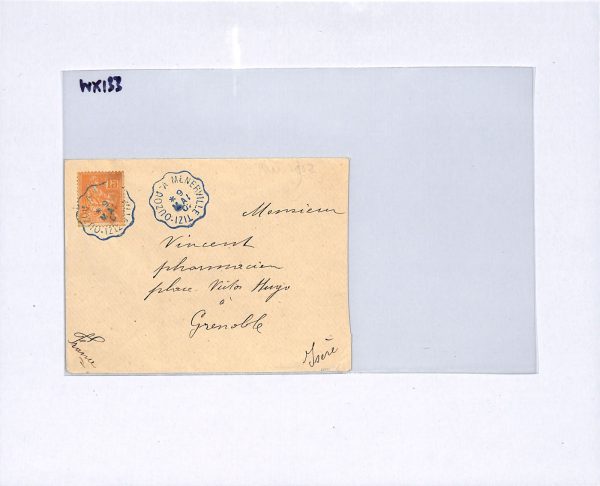 ALGERIA RAILWAY Cover Super *TIZI-OUZOU MENERVILLE* BlueCONVOYEUR 1902 CDS WX133 - Image 11