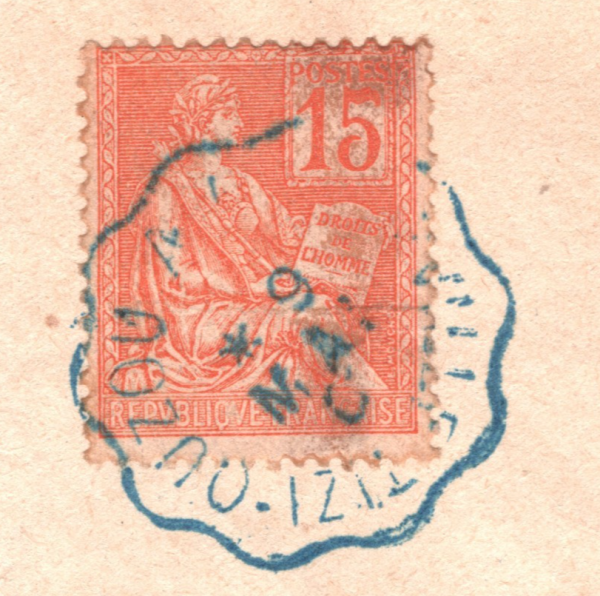 ALGERIA RAILWAY Cover Super *TIZI-OUZOU MENERVILLE* BlueCONVOYEUR 1902 CDS WX133 - Image 7