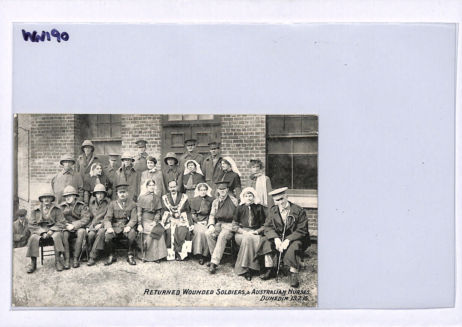 ANZAC WW1 NEW ZEALAND FORCES Postcard Wounded Soldiers Aus Nurses 1915 WN190 - Image 5