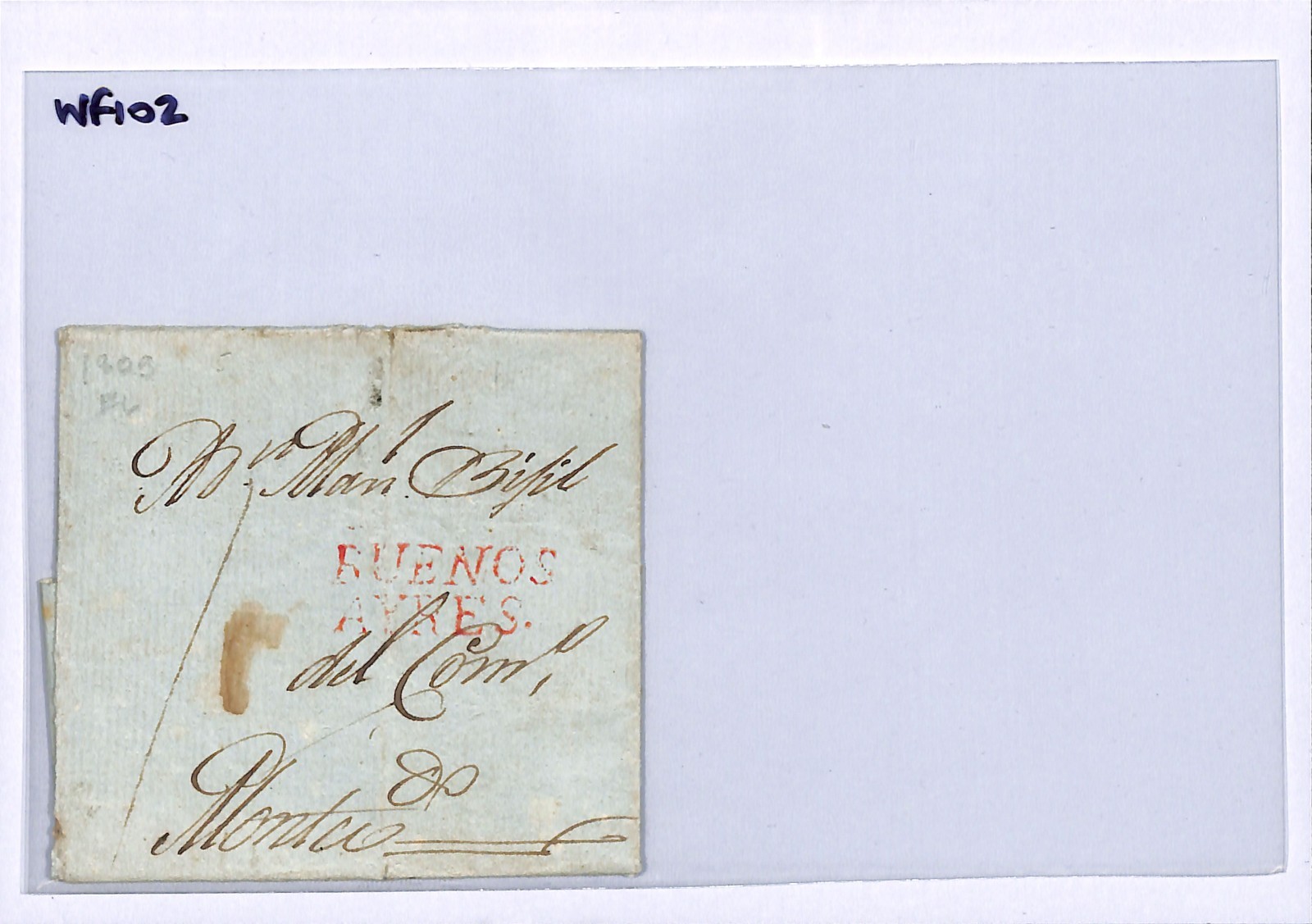 ARGENTINA Cover 1805 ENTIRE LETTER EL Buenos Aires{samwells-covers}WF102 - Image 6