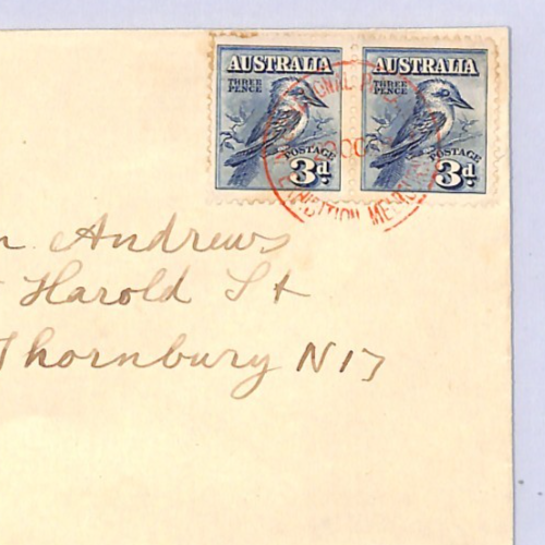 AUSTRALIA 1928 FDC Cover 3d Kookaburra Pair Super EXHIBITION Red CDS BIRDS XK327 - Image 3