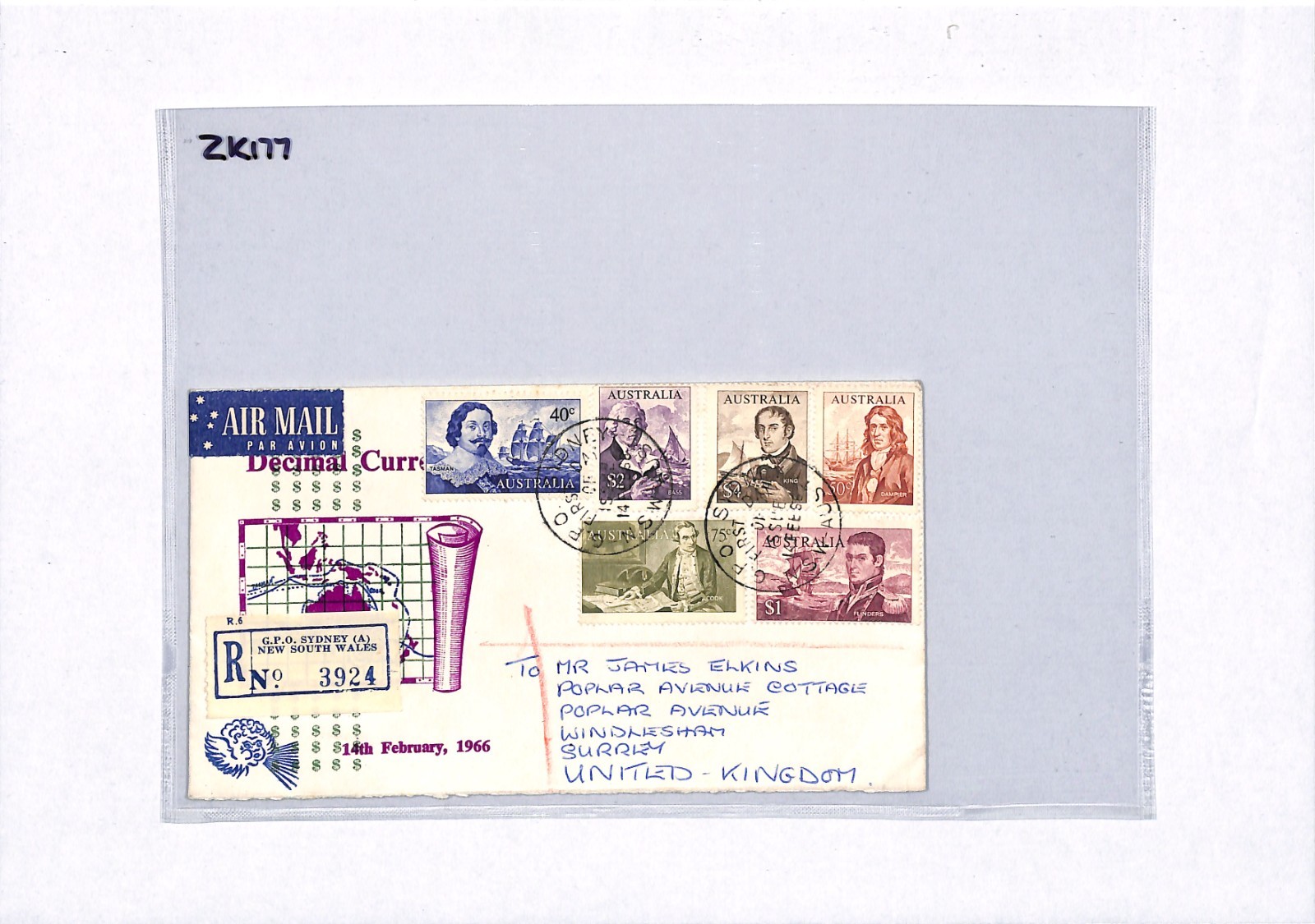 AUSTRALIA 1966 FDC Illustrated NAVIGATORS SET First Day Cover HIGH VALUES ZK177 - Image 12
