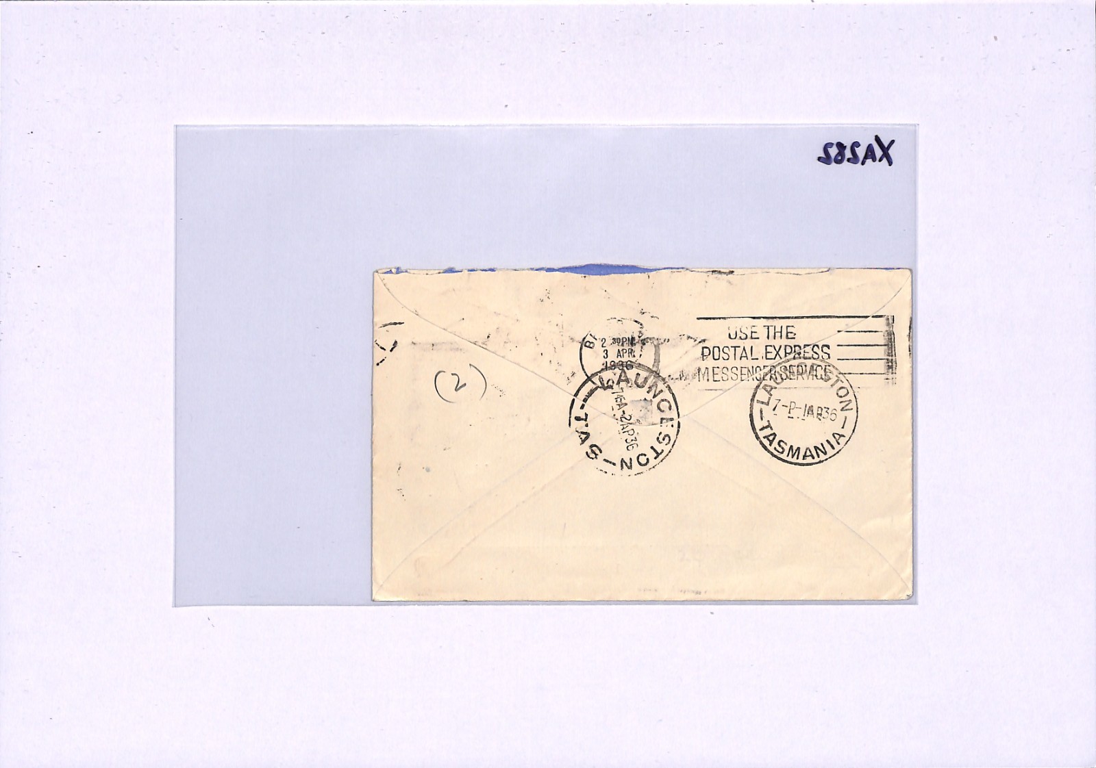AUSTRALIA Air 1936 *HAND-ILLUSTRATED* Cover BASS STRAIT TELEPHONE Tasmania XA282 - Image 7