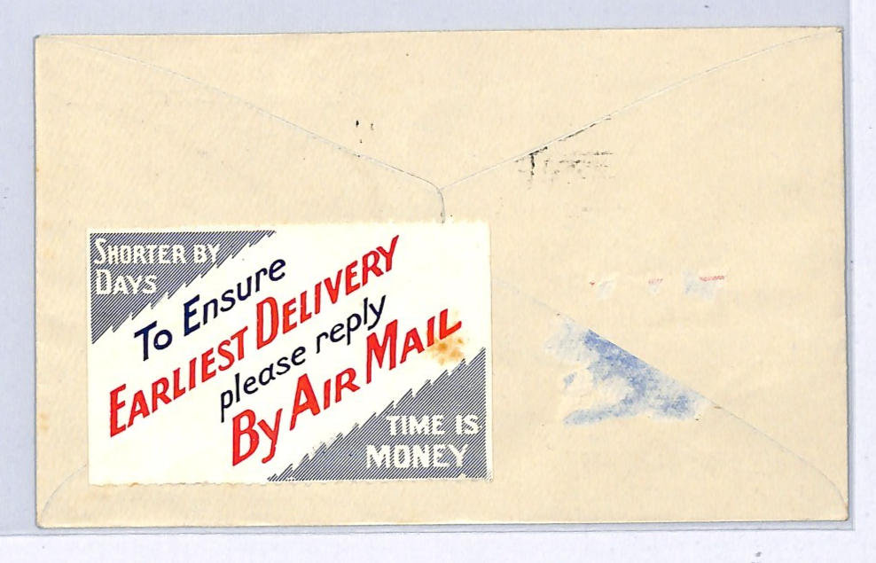 AUSTRALIA Air AASL *ANGEL* Label FIRST FLIGHT Cover 1929 Adelaide-Perth WY306 - Image 4