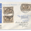 AUSTRALIA Air Mail 1934 Cover QANTAS FIRST FLIGHT 6d Sepia DIFFERENT SHADES YL32