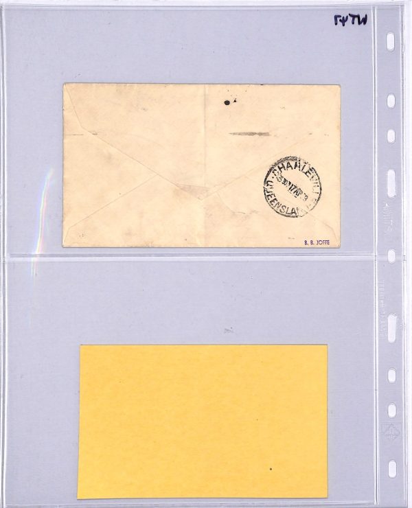 AUSTRALIA Air Mail Cover 1929 FIRST FLIGHT Brisbane-Charleville ANGEL Label WT47 - Image 9