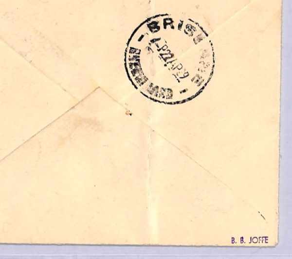 AUSTRALIA Air Mail Cover 1929 FIRST FLIGHT Charleville-Brisbane ANGEL Label WT48 - Image 7