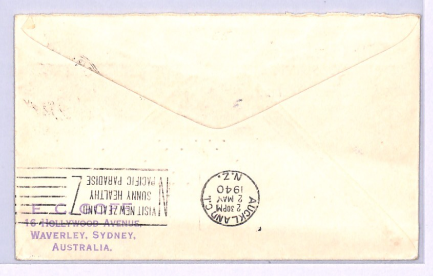 AUSTRALIA Cover SYDNEY HARBOUR BRIDGE 2d 3d (1932) Air NZ 1940 ILLUSTRATED XA284 - Image 3
