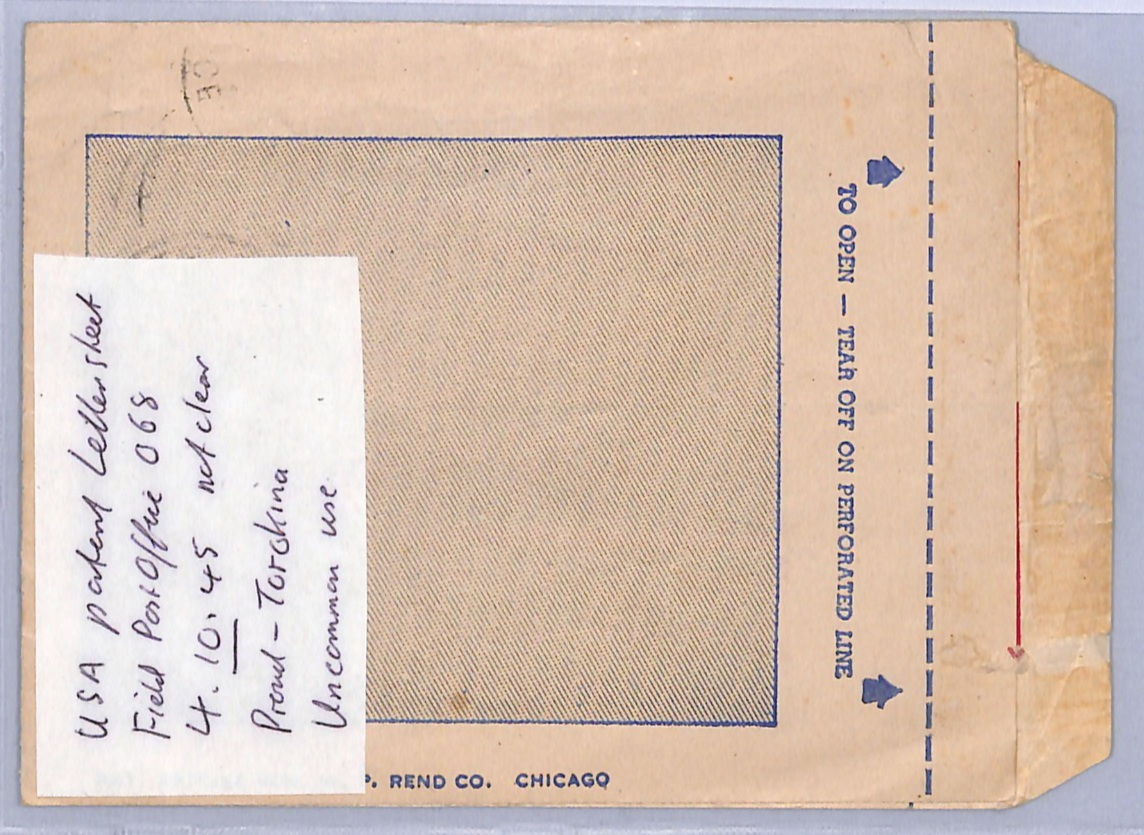 AUSTRALIA FORCES Used *SOLOMON ISLANDS* WW2 Air Letter FPO Torokina 1945 WH146 - Image 4