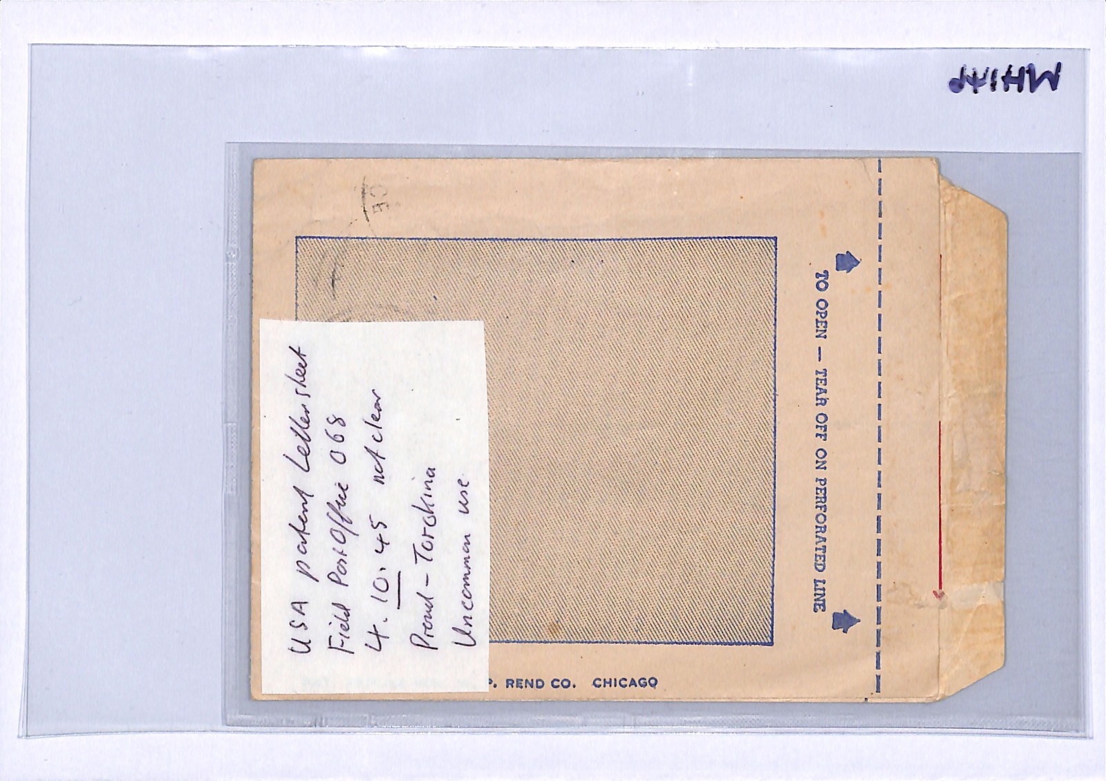 AUSTRALIA FORCES Used *SOLOMON ISLANDS* WW2 Air Letter FPO Torokina 1945 WH146 - Image 7