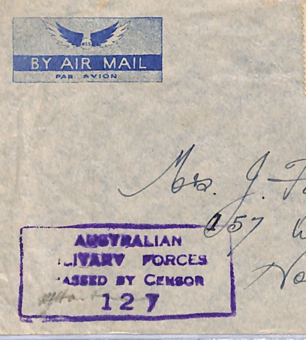 AUSTRALIA FORCES WW2 Cover *DUTCH NEW GUINEA* (Hollandia)? 1945 Sydney WH154 - Image 5