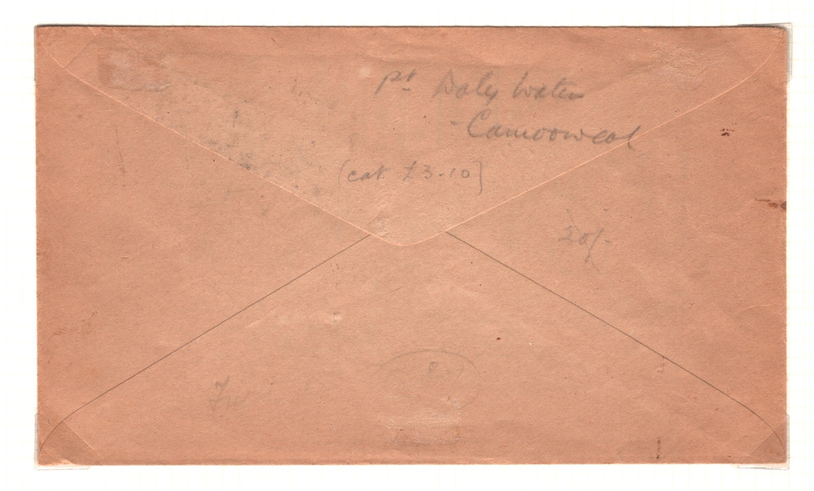 AUSTRALIA KGV Air Mail 1930 Cover FIRST FLIGHT *Daly Waters NT* Camooweal PA27 - Image 3