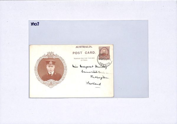 AUSTRALIA KGV Postal Stationery Card Albany WA GB Scotland Rutherglen 1911 XK13 - Image 4