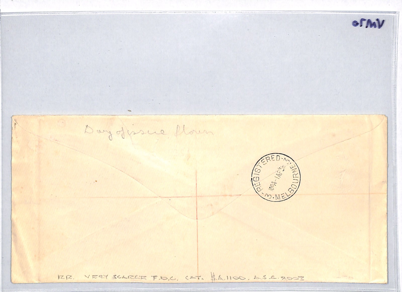 AUSTRALIA KGVI Official FDC 1938 10s 5s *ROBES* HIGH VALUES Melbourne Reg VM70 - Image 7