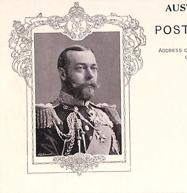 AUSTRALIA ROYALTY *GEORGE V* Illustrated Stationery Card 1911 Unused WN22 - Image 3