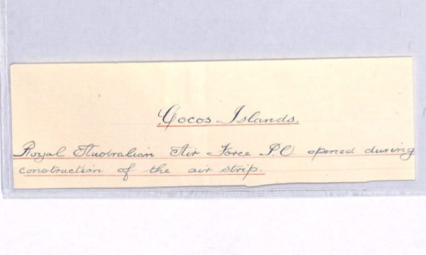 AUSTRALIA USED COCOS ISLANDS Cover 1952 *RAAF PO* CDS Air Force Runway YN209 - Image 4