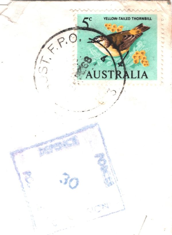 AUSTRALIA USED *VIETNAM WAR* Cover MAP Illustrated *FPO.3* 1968 NSW XC160