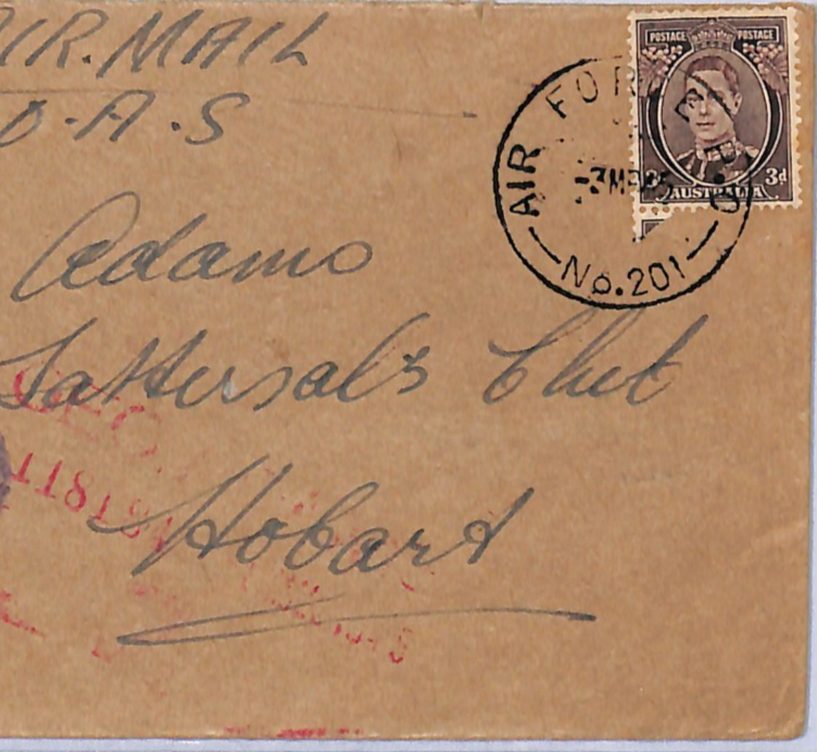 AUSTRALIA Used NEW GUINEA Milne Bay RAAF Censor FPO Gurney Air Strip 1945 WH157 - Image 3