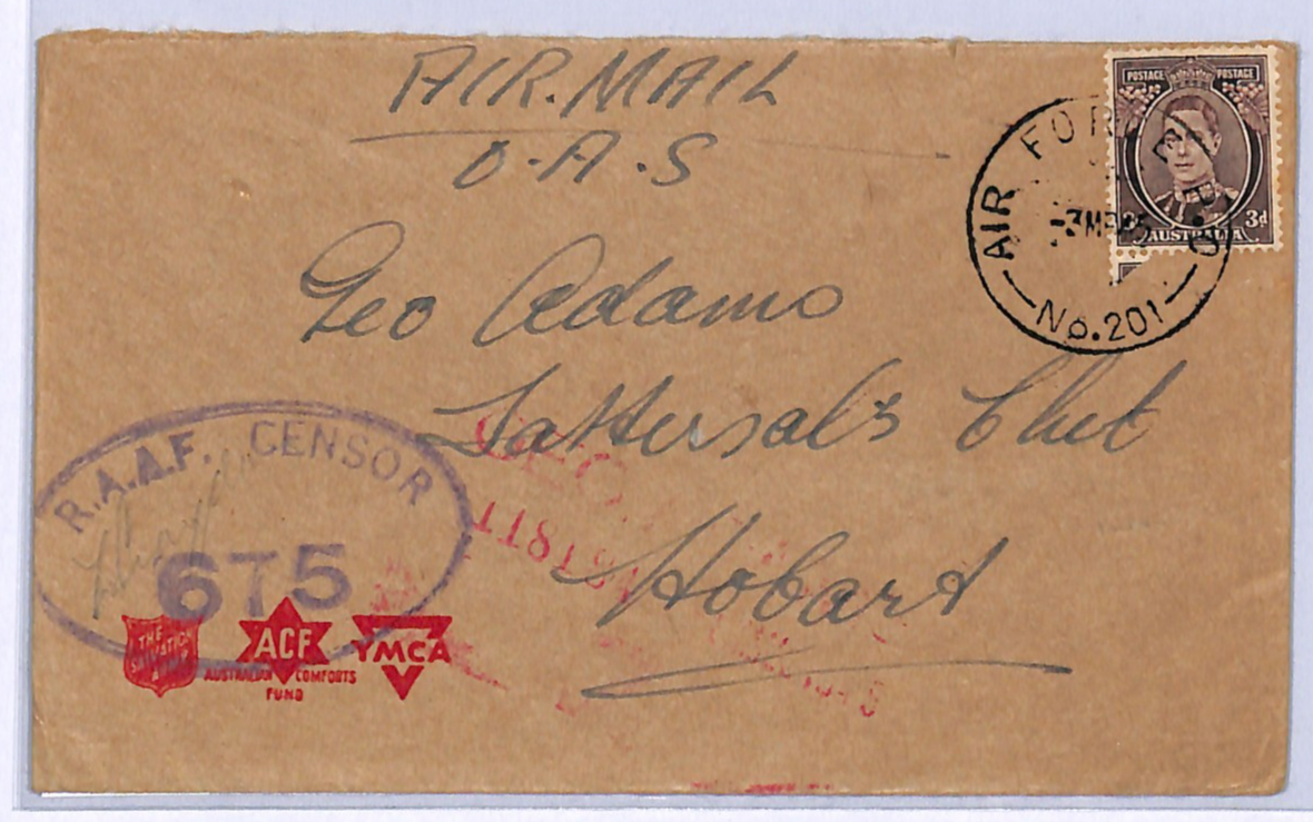 AUSTRALIA Used NEW GUINEA Milne Bay RAAF Censor FPO Gurney Air Strip 1945 WH157 - Image 4