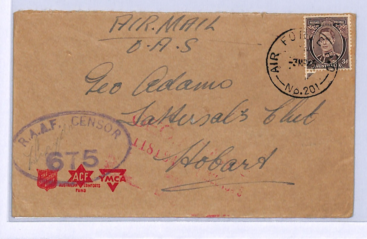 AUSTRALIA Used NEW GUINEA Milne Bay RAAF Censor FPO Gurney Air Strip 1945 WH157 - Image 8