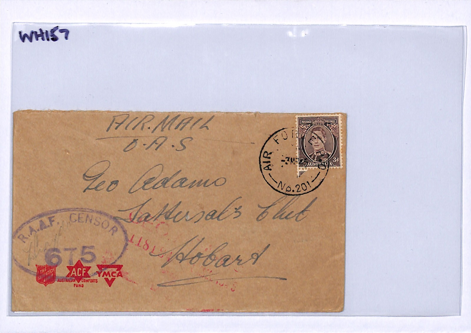 AUSTRALIA Used NEW GUINEA Milne Bay RAAF Censor FPO Gurney Air Strip 1945 WH157 - Image 10