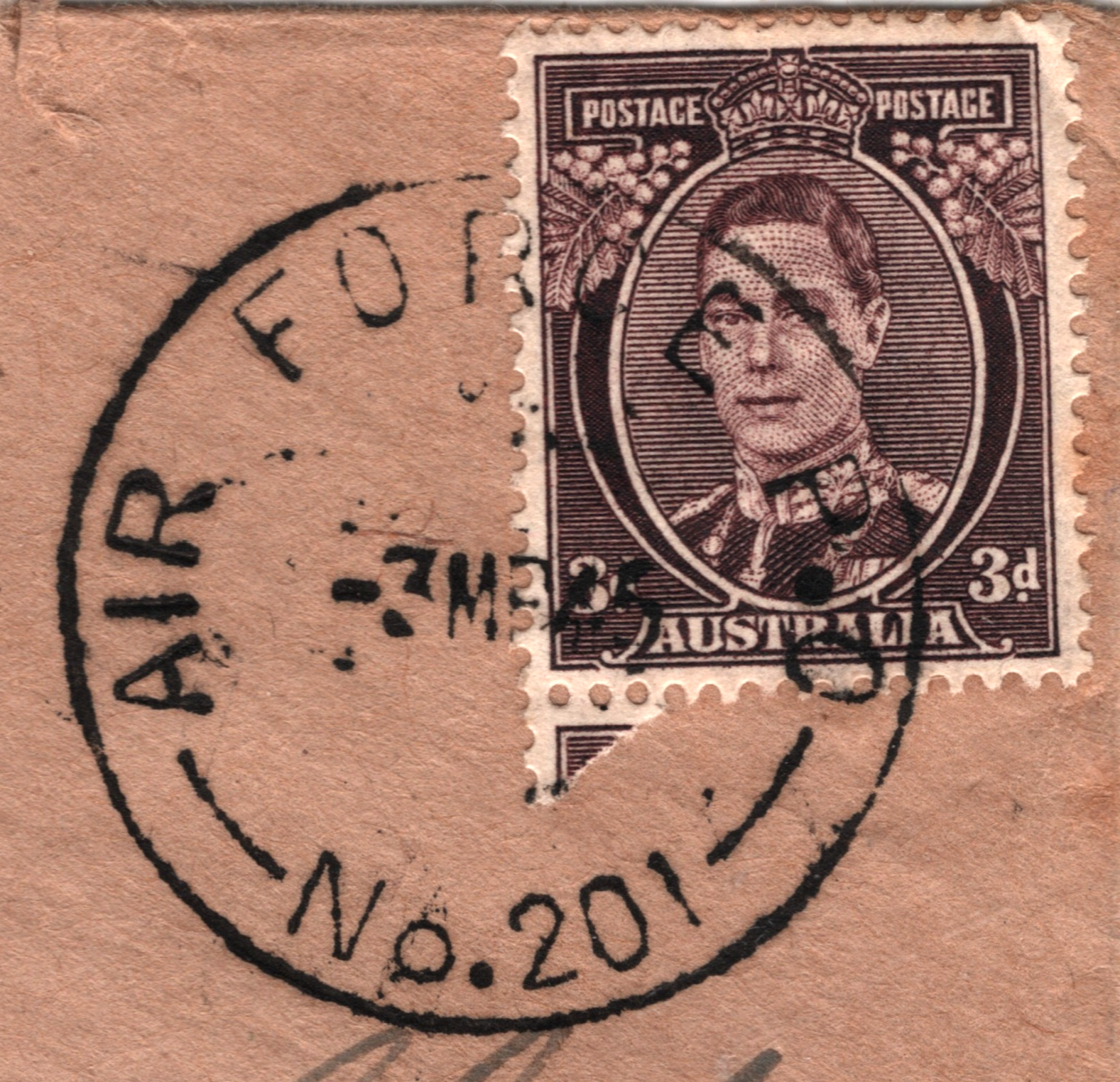 AUSTRALIA Used NEW GUINEA Milne Bay RAAF Censor FPO Gurney Air Strip 1945 WH157