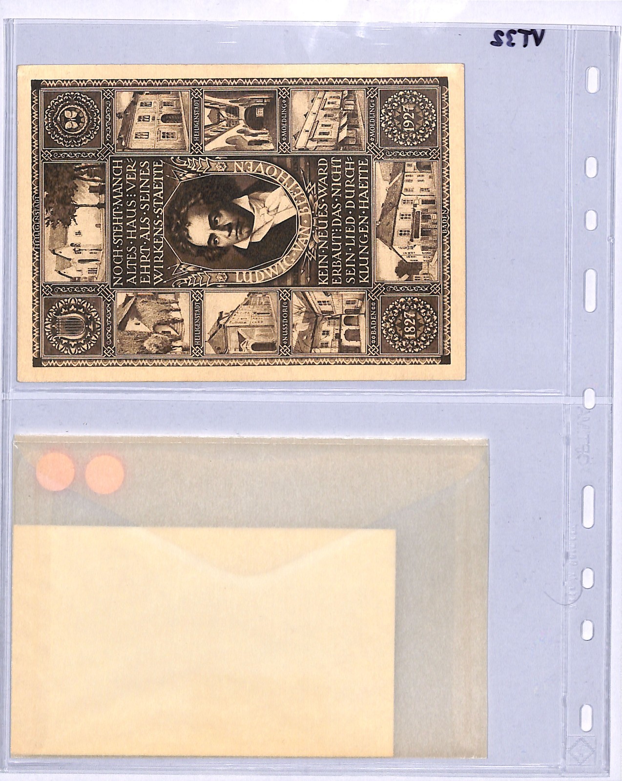 AUSTRIA Air 1927 Stationery *BEETHOVEN* Card FIRST FLIGHT Salzburg {Joffe}VT32 - Image 9