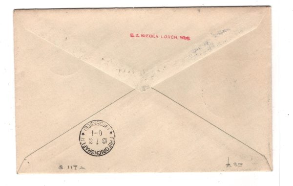 AUSTRIA GRAF ZEPPELIN Air *Sieger* Cover Vienna 1931 Klingenthal {samwells}KZ10 - Image 9