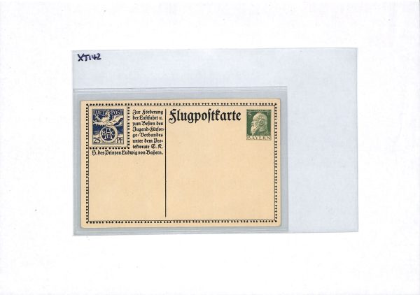 BAVARIA AVIATION ART Stationery 5+25pf Card AIR MAIL 1911 *FLYING MACHINE* XT142 - Image 12