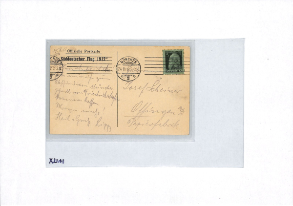 BAVARIA Germany AVIATION Air Mail Postcard 1912 *SÜDDEUTSCHER FLUG* Munich XT141 - Image 13