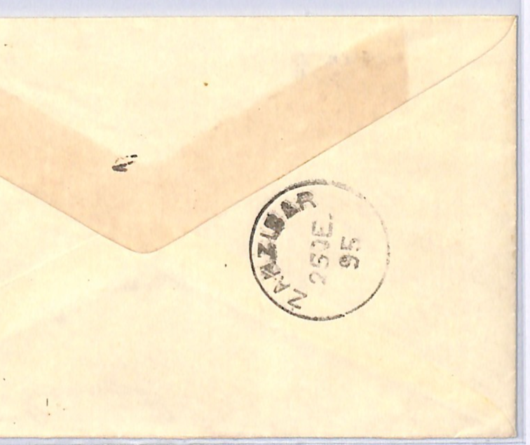 BEA KENYA QV Stationery Cover BRITISH EAST AFRICA O/p Mombasa 1895 Zanzibar WN97 - Image 6