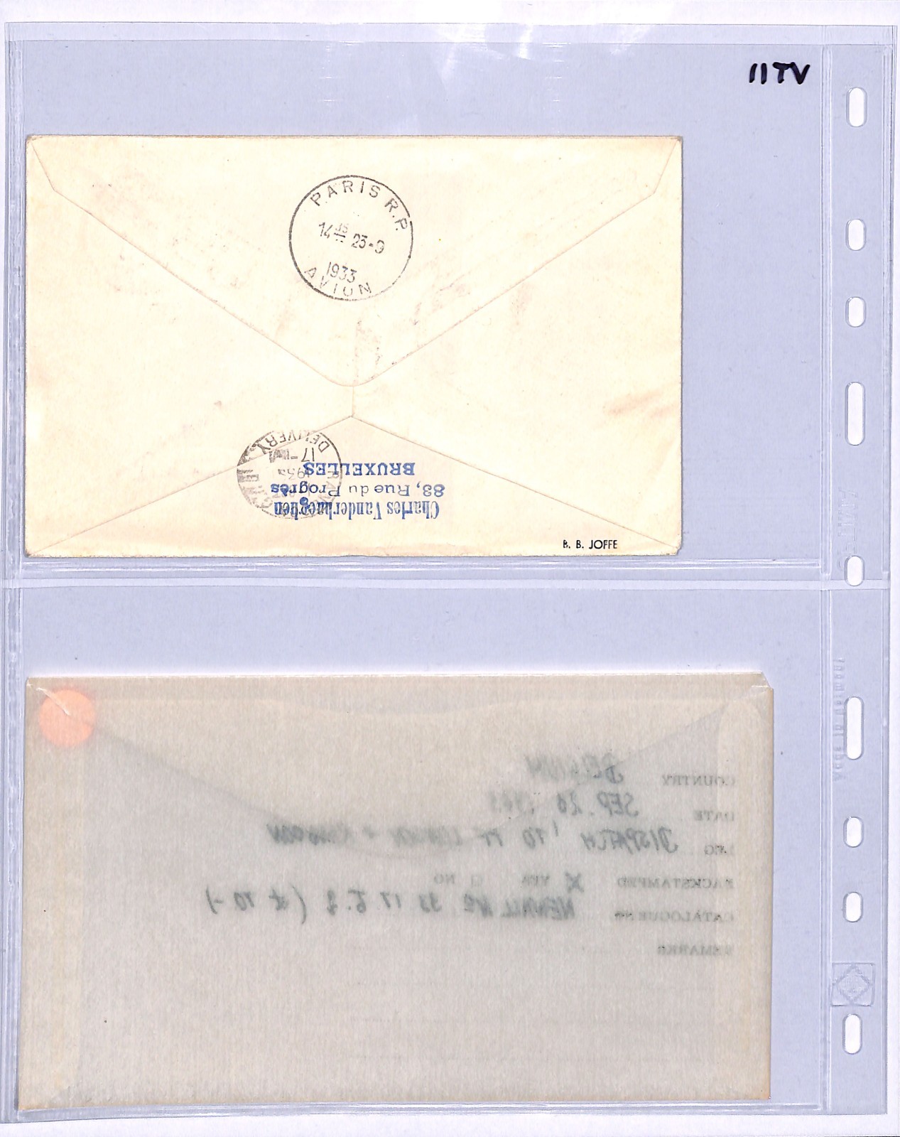 BELGIUM Acceptance London FIRST FLIGHT *BURMA* Cover 1933 Air Mail {Joffe}VT11 - Image 6