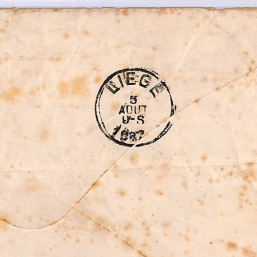 BELGIUM Official RETOUR Cover 1887 *POSTES REBUTS BELGIQUE* BLUE CDS Rare WT171 - Image 8
