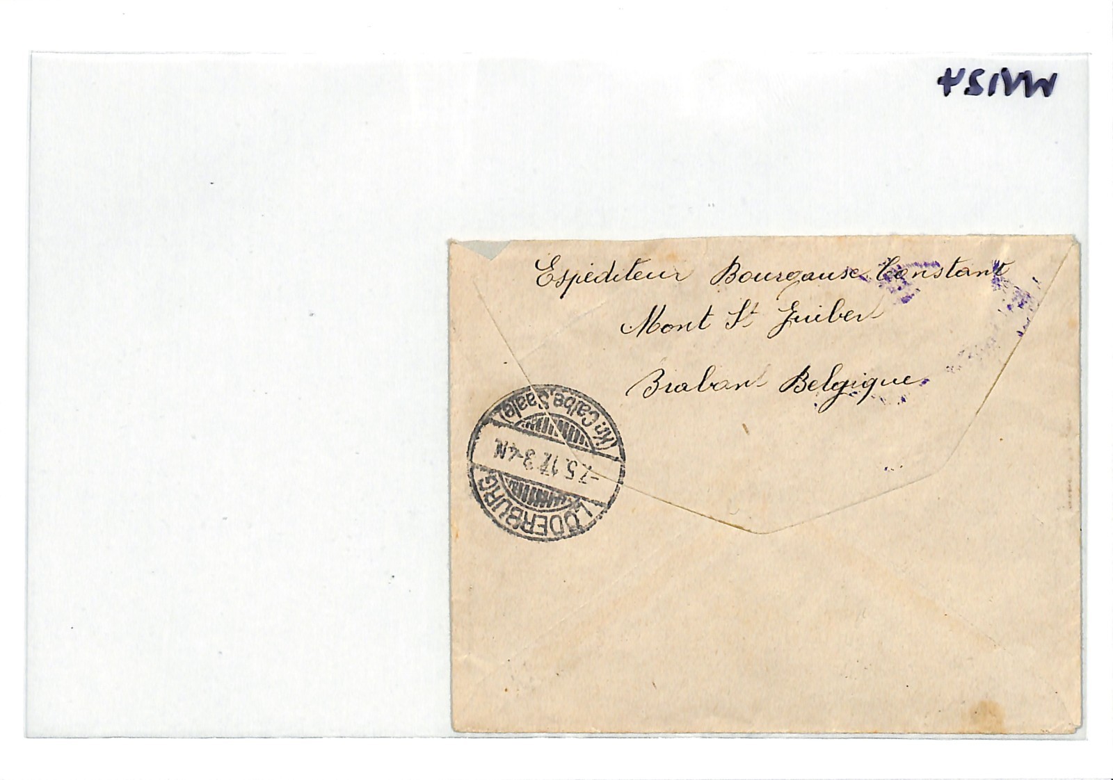 BELGIUM WW1 GERMANY OCC *Belgien* Cover EXPRESS Mont St-Guibert Reg 1917 WV124 - Image 10