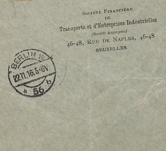 BELGIUM WW1 GERMANY OCC *Belgien* O/p 50c Cover Brussels Reg 1916 Berlin WV120 - Image 5
