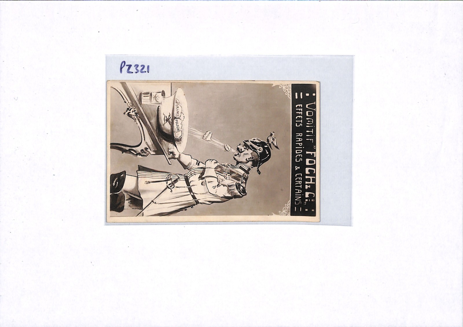 BELGIUM WWI PROPAGANDA Postcard ANTI-GERMAN *KAISER* Caricature {samwells}PZ321 - Image 12