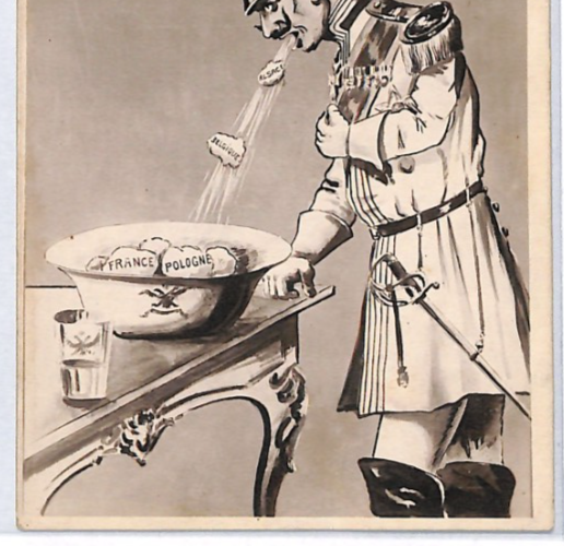 BELGIUM WWI PROPAGANDA Postcard ANTI-GERMAN *KAISER* Caricature {samwells}PZ321 - Image 6