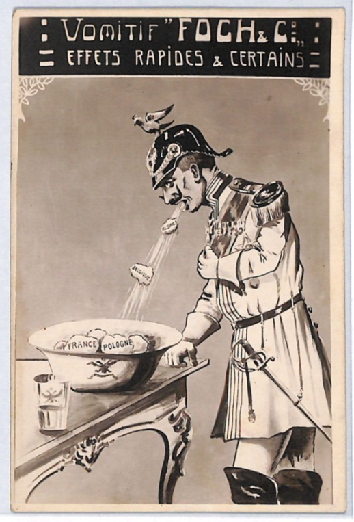 BELGIUM WWI PROPAGANDA Postcard ANTI-GERMAN *KAISER* Caricature {samwells}PZ321