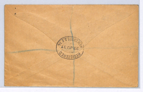 BERMUDA Air Mail Cover RMA CAVALIER FIRST FLIGHT GB London Registered 1937 WX98 - Image 4