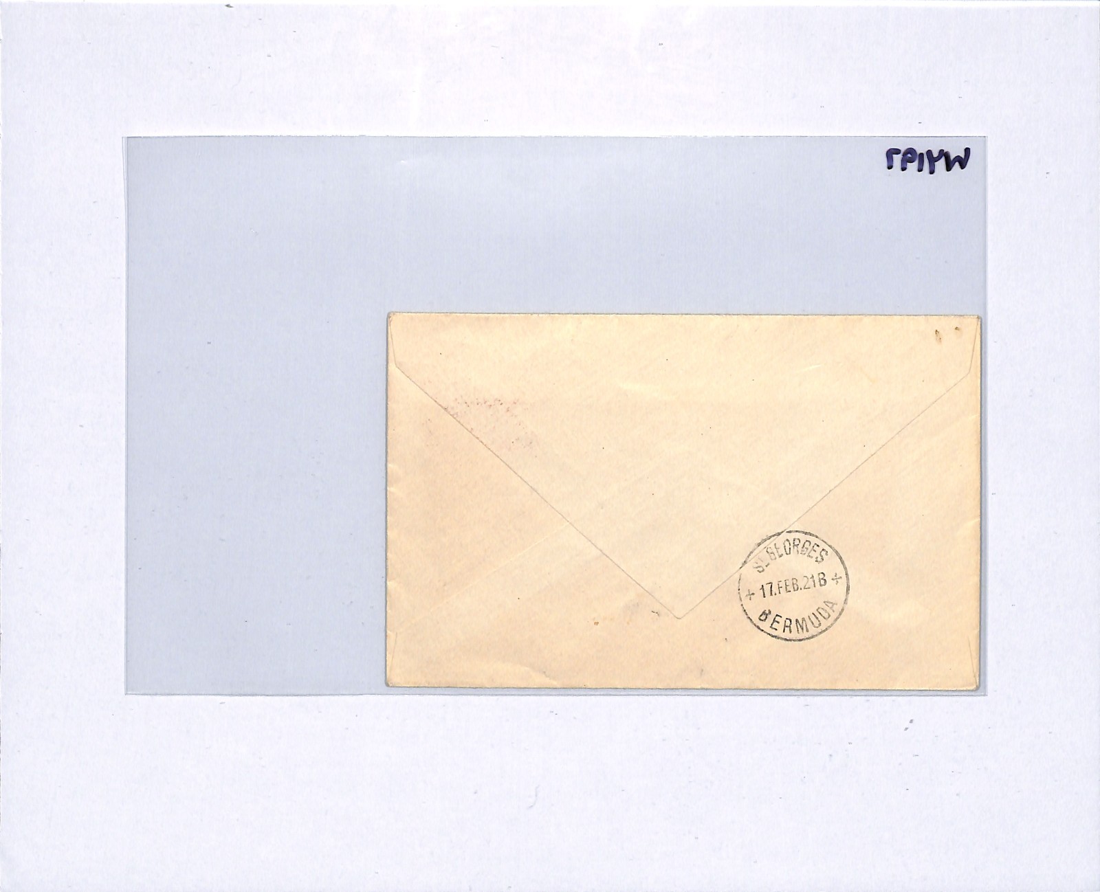 BERMUDA KGV Cover Hand-Written CDS Local 1921{samwells-covers}WY197 - Image 6