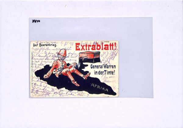 BOER WAR Caricature Postcard *ANTI-BRITISH PROPAGANDA* Warren 1900 UKRAINE XV10 - Image 8