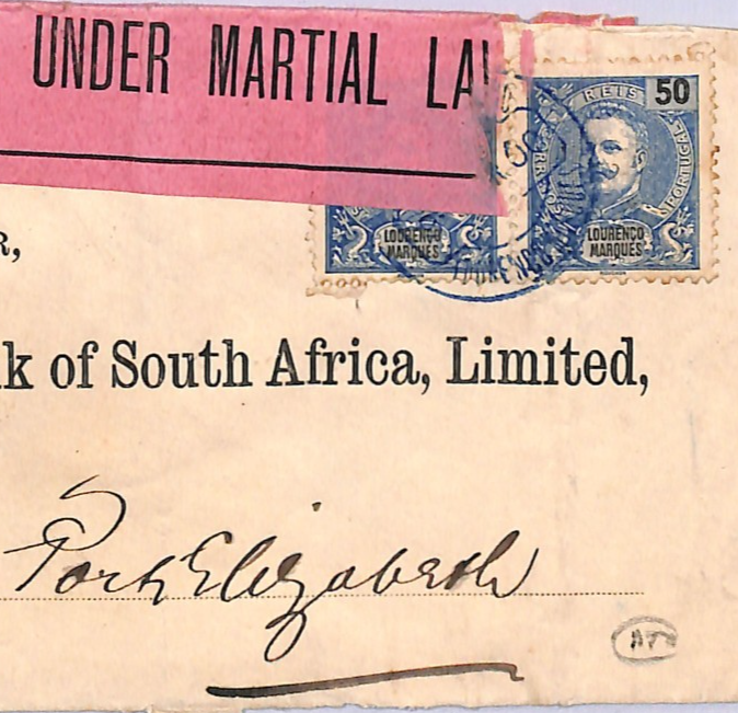BOER WAR Censor LOURENCO MARQUES Mozambique Cover 1900 South Africa WB35