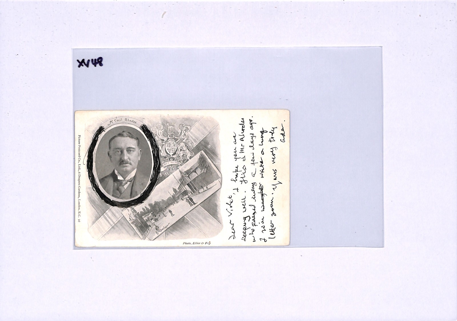 BOER WAR PATRIOTIC Postcard *CECIL RHODES* Kimberley COGH c1902 (RHODESIA) XV48 - Image 10