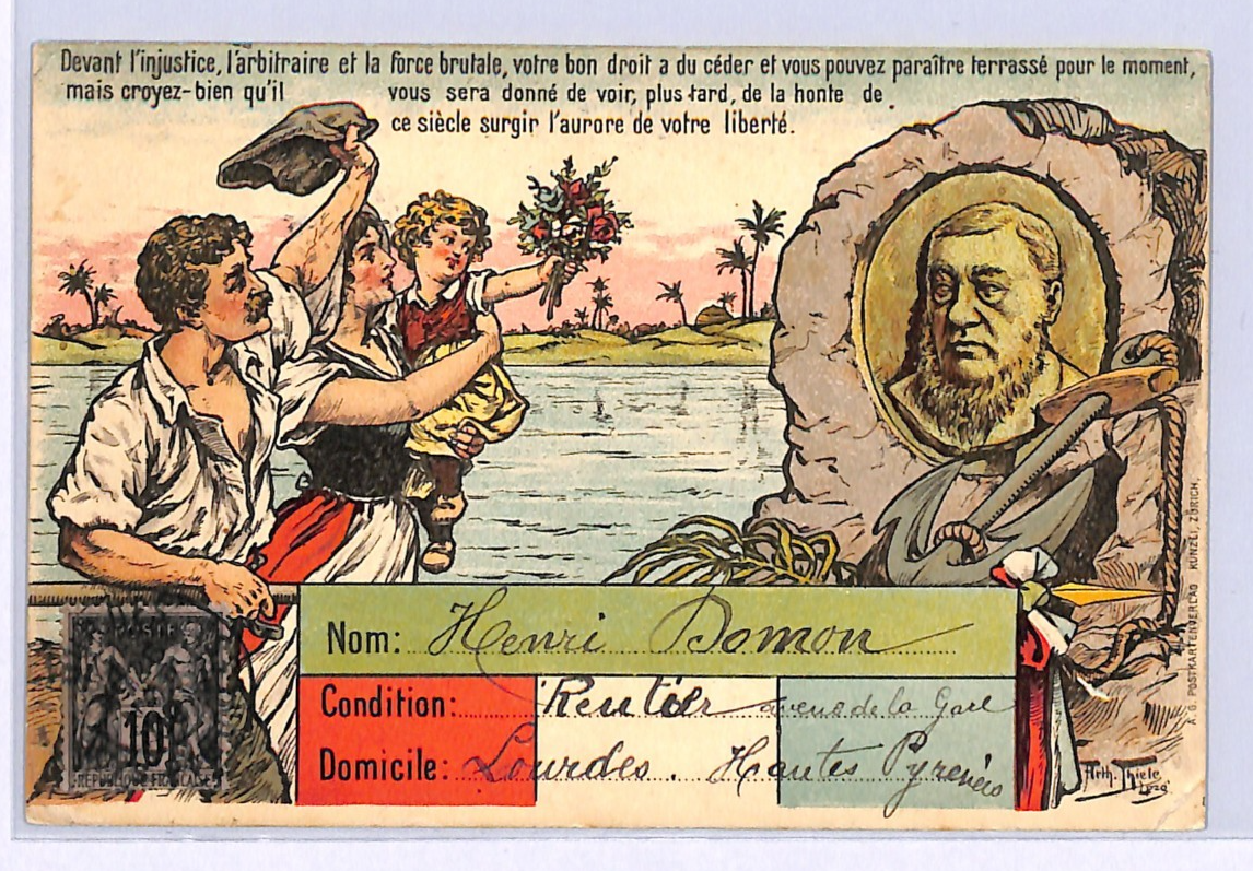 BOER WAR PROPAGANDA Postcard *KRUGER* TRANSVAAL ZAR 1900 France VIEW-SIDE WQ204 - Image 2