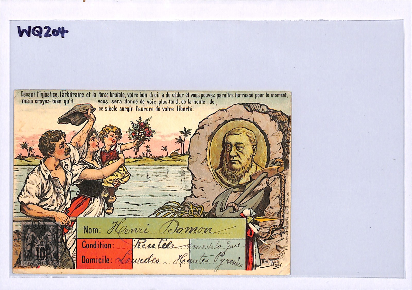 BOER WAR PROPAGANDA Postcard *KRUGER* TRANSVAAL ZAR 1900 France VIEW-SIDE WQ204 - Image 4